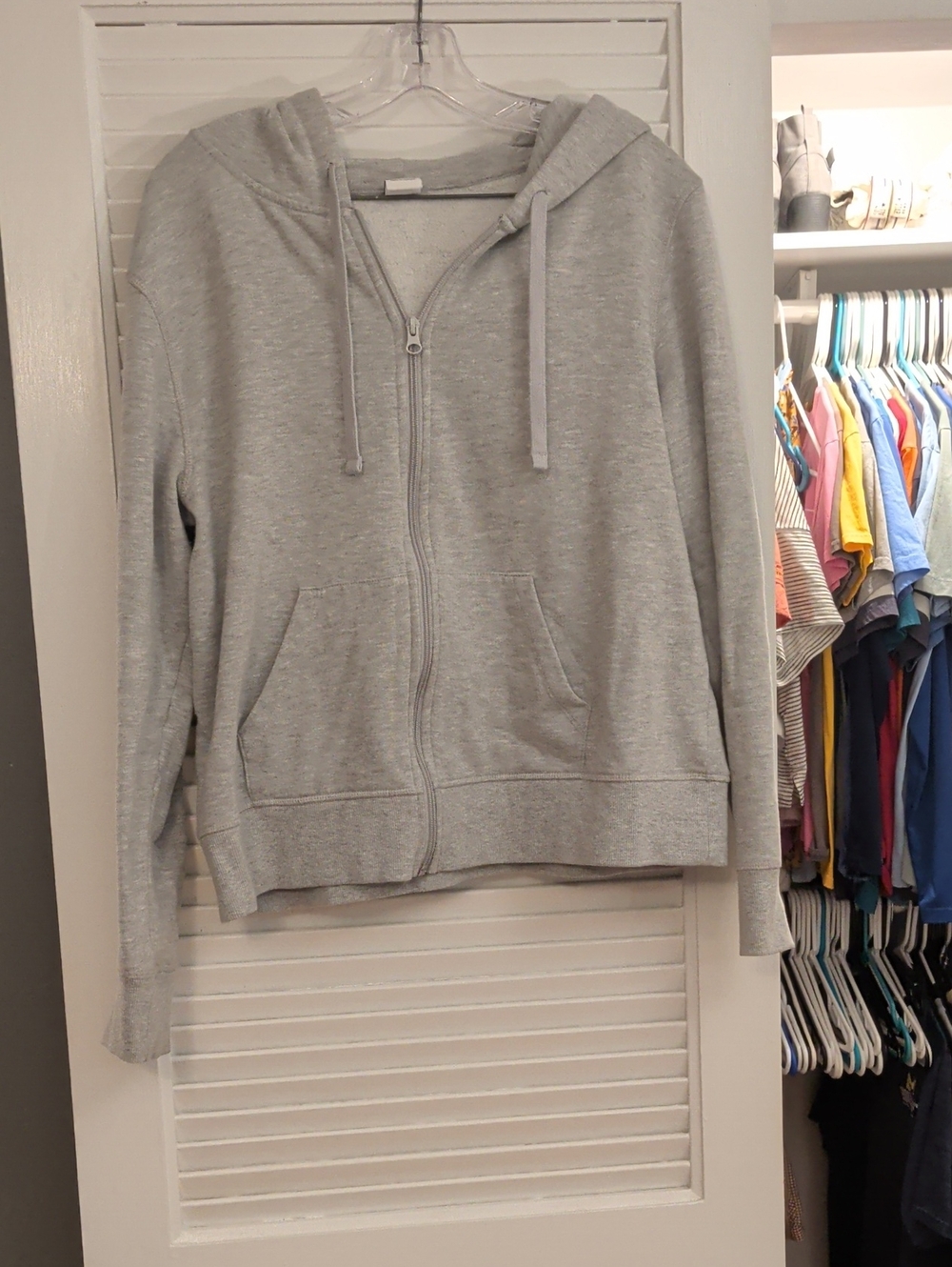 Amazon Essentials Light Gray Full-Zip Hoodie
